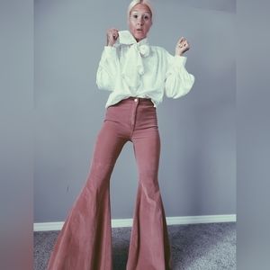 Vintage Puff Balloon Sleeve Blouse